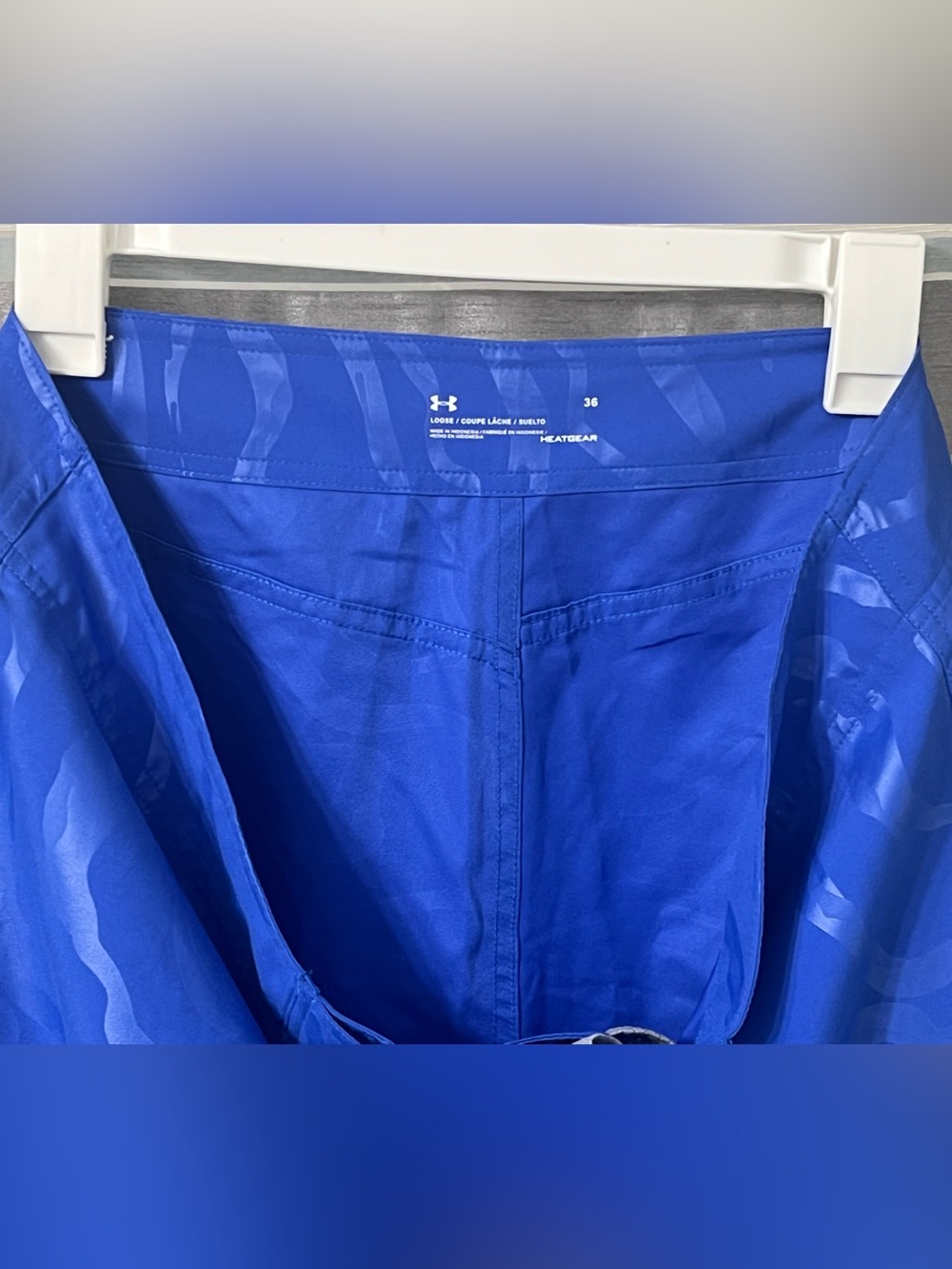 Under Armour Storm Mens Blue Loose Fit Wave Print UPF 40 Board Shorts - Picture 7 of 9